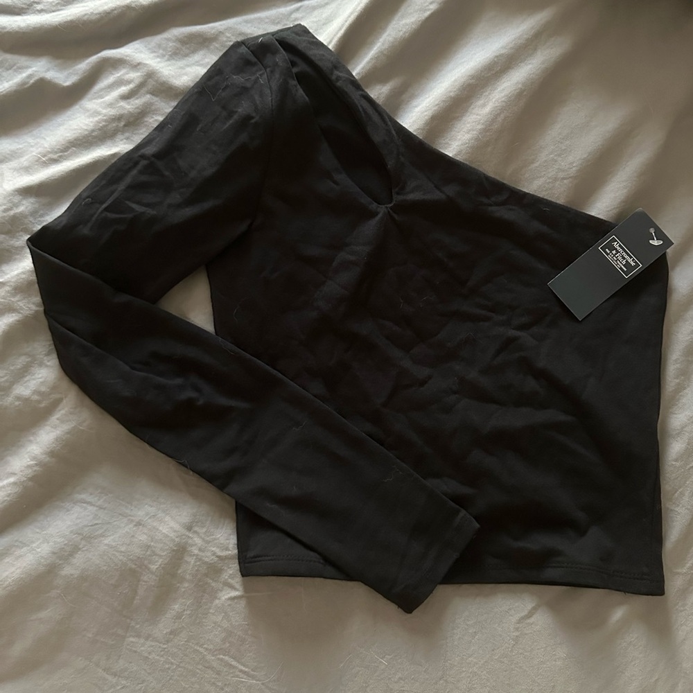 Abercrombie & Fitch Black Long Sleeve Top